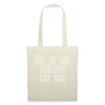 Hund Dog - Stoffbeutel - Natur - Vorne