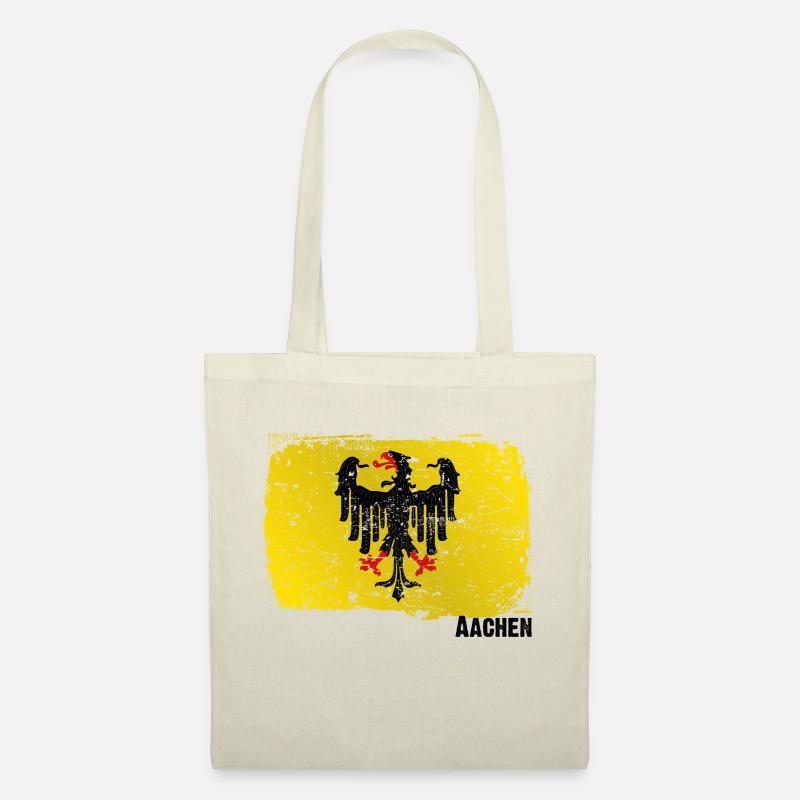 Aachener Original Dialekt Wappen Geschenk Shirt - Stoffbeutel - Natur