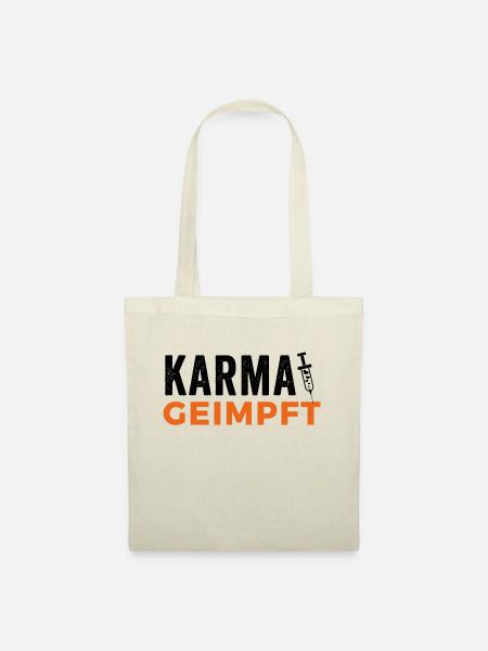 Karma geimpft - Stoffbeutel - Natur