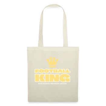 Graphique de la couronne du roi du football - Sac en tissu - nature - Devant