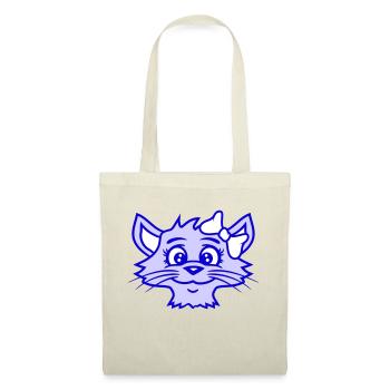 Cute Girl Cat Pretty Bow Woman Female - Tote Bag - nature - Front