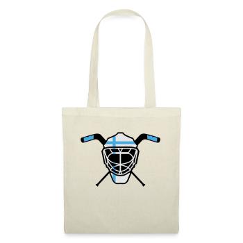 Hockey Goalie Maske Finnland - Stoffbeutel - Natur - Vorne