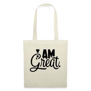 Je suis grand charme - Sac en tissu - nature - Devant
