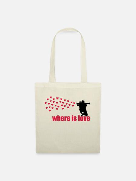 where is love - Stoffbeutel - Natur