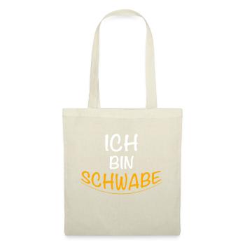 Ich Bin SCHWABE Unterstrichen I Goldenes Schwaben - Stoffbeutel - Natur - Vorne
