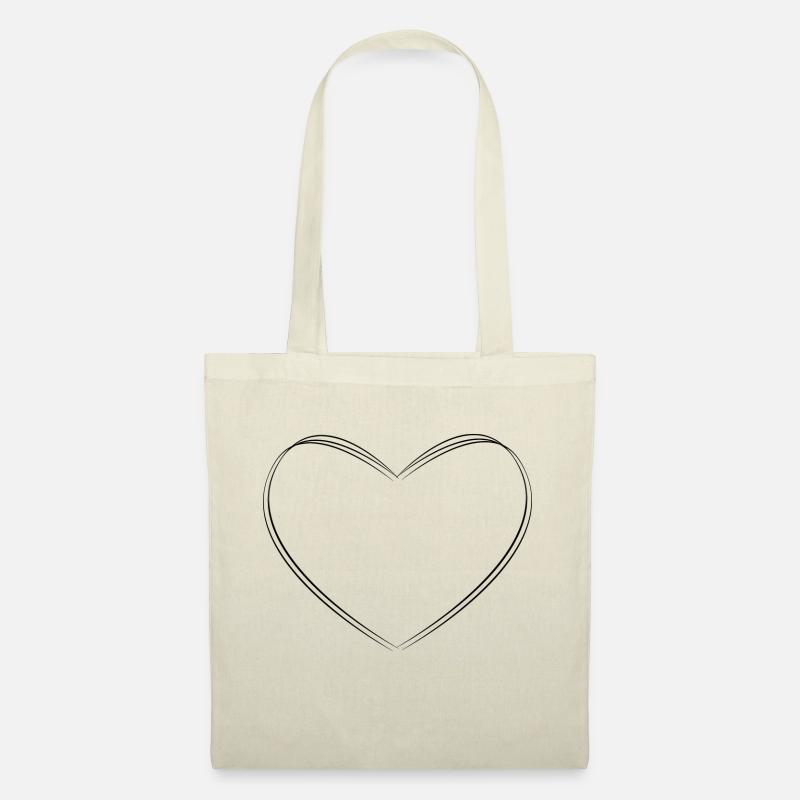 Heart - Stoffbeutel - Natur