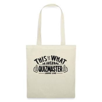 awesome quizmaster looks like pro design - Tote Bag - nature - Front