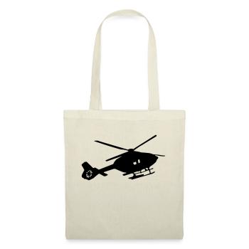 helikopter silhouette - Stoffbeutel - Natur - Vorne
