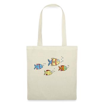 colorful fish water sea graffiti children's drawing - Tote Bag - nature - Front