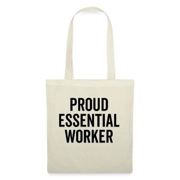 Proud Essential Worker - Tote Bag - nature - Front