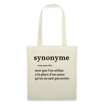 synonyme - Sac en tissu - nature - Devant
