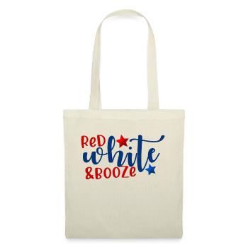red white booze 4th of july america - Tote Bag - nature - Front