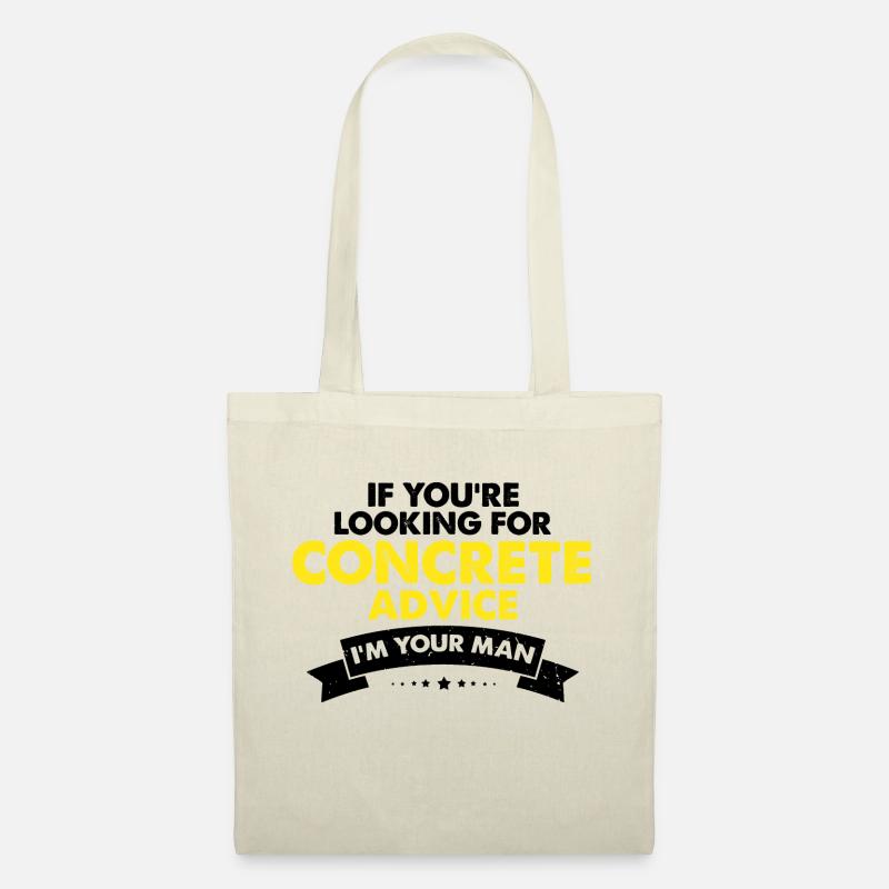 Concrete builder design for construction workers and construction site - Tote Bag - nature