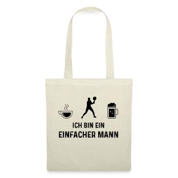Ich bin ein Einfacher Mann - - Stoffbeutel - Natur - Vorne