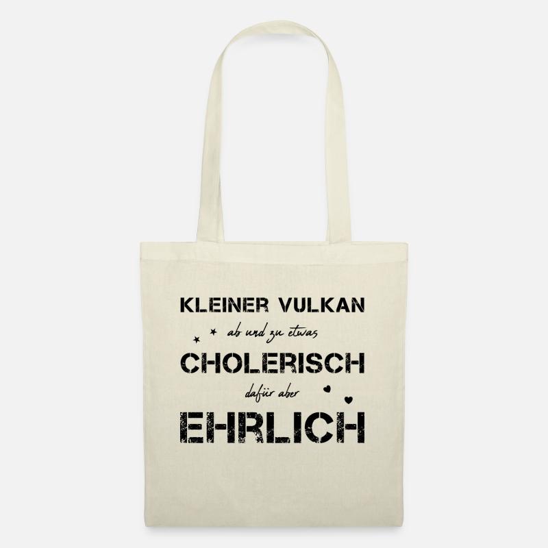 cholerisch ehrlich Choleriker - Stoffbeutel - Natur