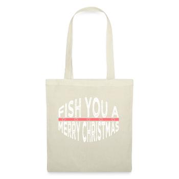 cool dork carolina beach christmas tree - Stoffbeutel - Natur - Vorne