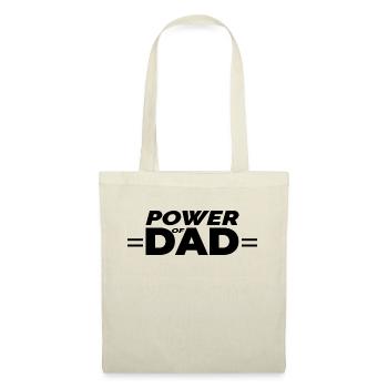 POWER OF DAD BLACK DESIGN - Tote Bag - nature - Front