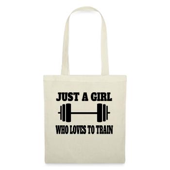 Fitness Muscle Femme Entraînement Fille Bodybuilder - Sac en tissu - nature - Devant