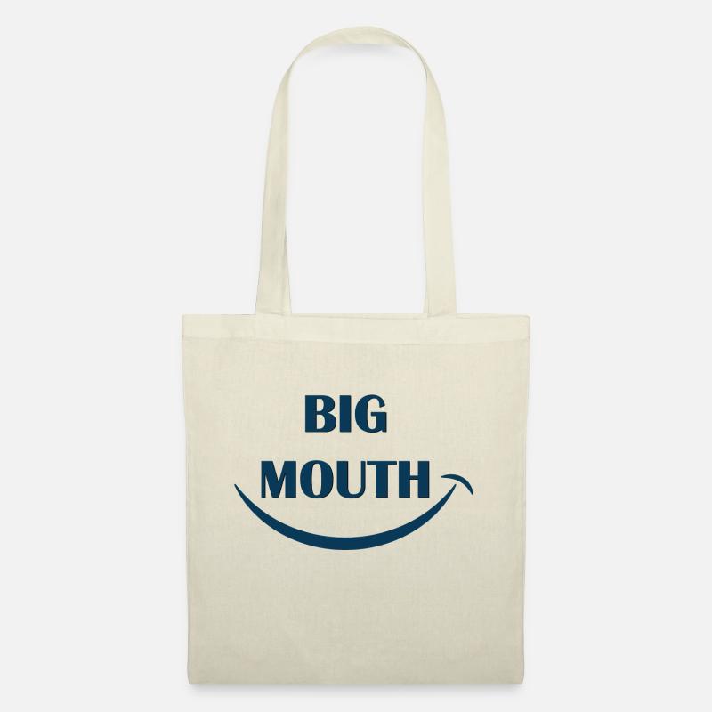 Grande bouche - Sac en tissu - nature