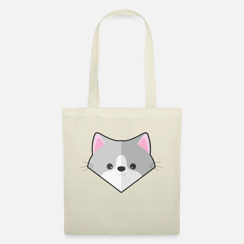 Cute Simple Cat - Tote Bag - nature