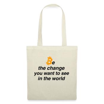Be the change - Stoffbeutel - Natur - Vorne