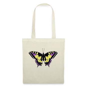 Butterfly Gelb - Stoffbeutel - Natur - Vorne