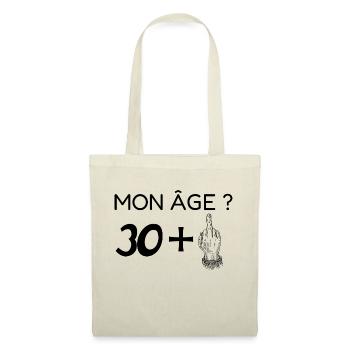 mon âge 31 - Sac en tissu - nature - Devant