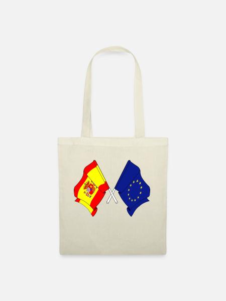 Flagge von Spanien, Flagge Europa - Stoffbeutel - Natur