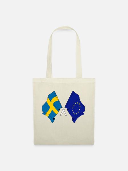 Flagge von Schweden, Europa - Stoffbeutel - Natur