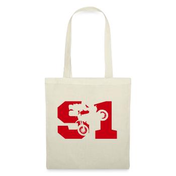 Moto 91 biker - Tote Bag - nature - Front