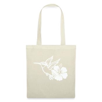 Colibri Oiseau Fleur d’Hibiscus - Sac en tissu - nature - Devant