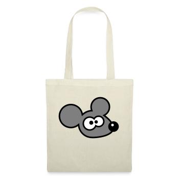 souris souris mignon petit rat rongeur drôle bande dessinée - Sac en tissu - nature - Devant