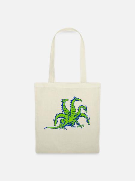 drache hydra dragon - Stoffbeutel - Natur