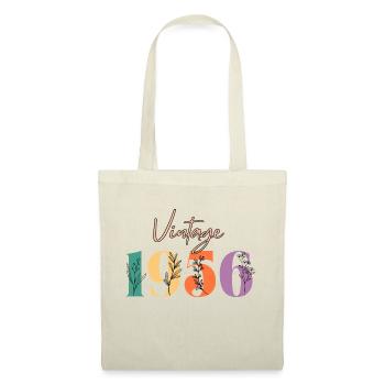 Vintage 1956 florale - Sac en tissu - nature - Devant