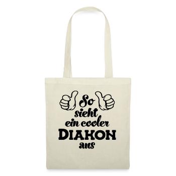 Diakon Diakonie Jesus Glaube Kirche Religion - Stoffbeutel - Natur - Vorne