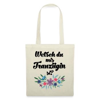 Wetsch du mis Trauzügin si Trauzeugin Schweiz - Stoffbeutel - Natur - Vorne