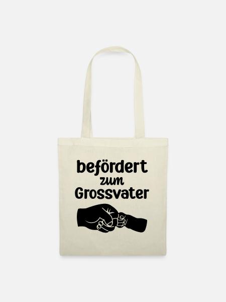 Befördert zum Grossvater Opa Schweiz Schweizer Opa - Stoffbeutel - Natur