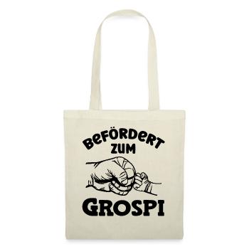 Befördert zum Grospi Schweiz Hallo Opa Schweiz - Stoffbeutel - Natur - Vorne