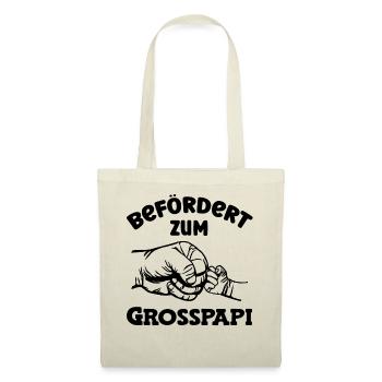 Befördert zum Grosspapi Schweiz Hallo Opa Schweiz - Stoffbeutel - Natur - Vorne
