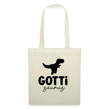 Gotti Saurus Gotti Schweiz Patentante - Stoffbeutel - Natur - Vorne