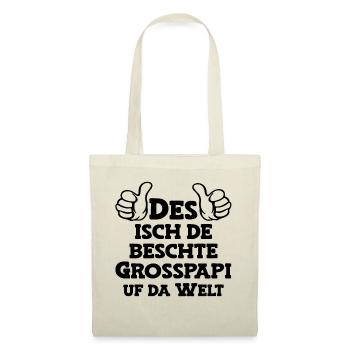Des isch de beschte Grosspapi Opa Schweiz Opi - Stoffbeutel - Natur - Vorne