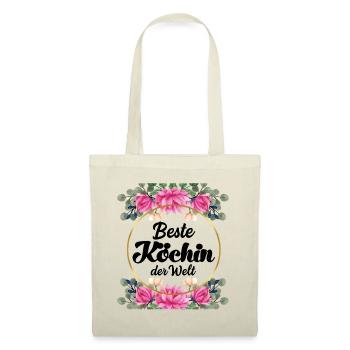 Beste Köchin Profiköchin kochen Hobbykoch - Stoffbeutel - Natur - Vorne