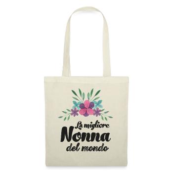 Best Nonna Beste Oma italienisch Oma Schweizer Oma - Stoffbeutel - Natur - Vorne