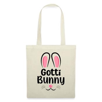 Gotti Bunny Beschts Gotti Taufpatin Schweiz Taufe - Stoffbeutel - Natur - Vorne