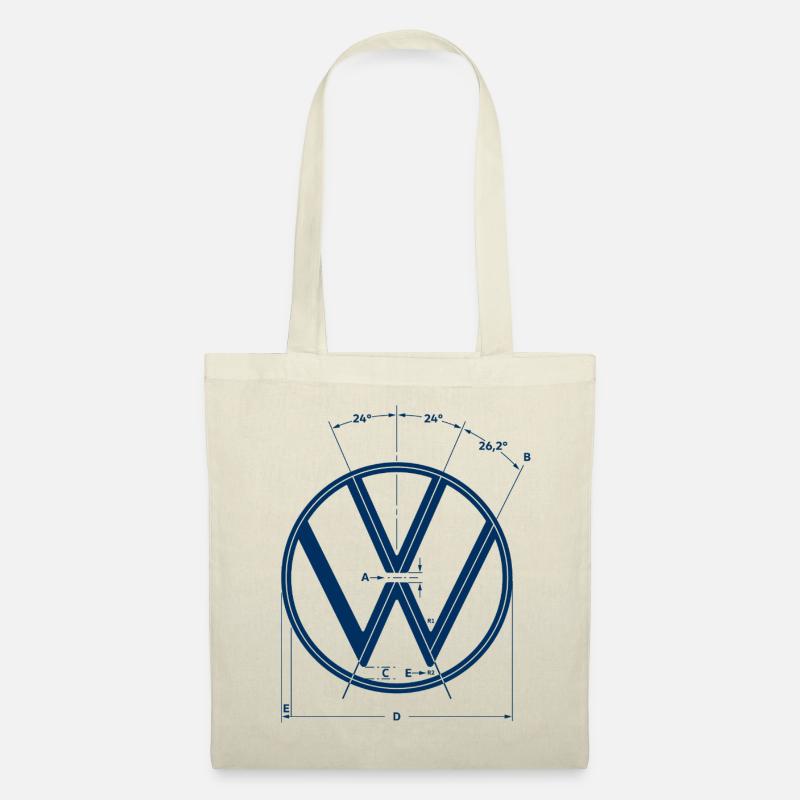 Volkswagen VW Logo Comme Graphique De Construction - Sac en tissu - nature