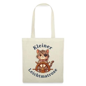 Kleiner Leichtmatrose - Baby Katze - Stoffbeutel - Natur - Vorne