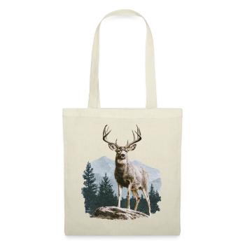 Deer with Antlers Vintage - Tote Bag - nature - Front