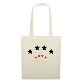 4 Sterne für Schwarz rot gold / 4 stars (3c) - Tote Bag - nature - Front