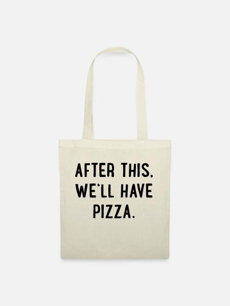 pizza - Stoffbeutel - Natur