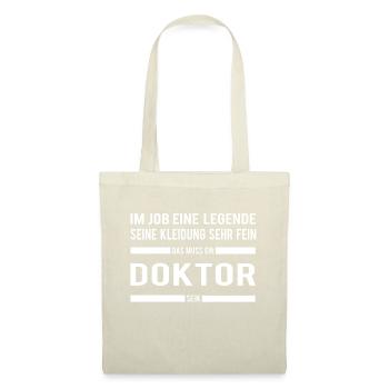 Doktor - Stoffbeutel - Natur - Vorne